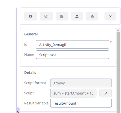 result variable