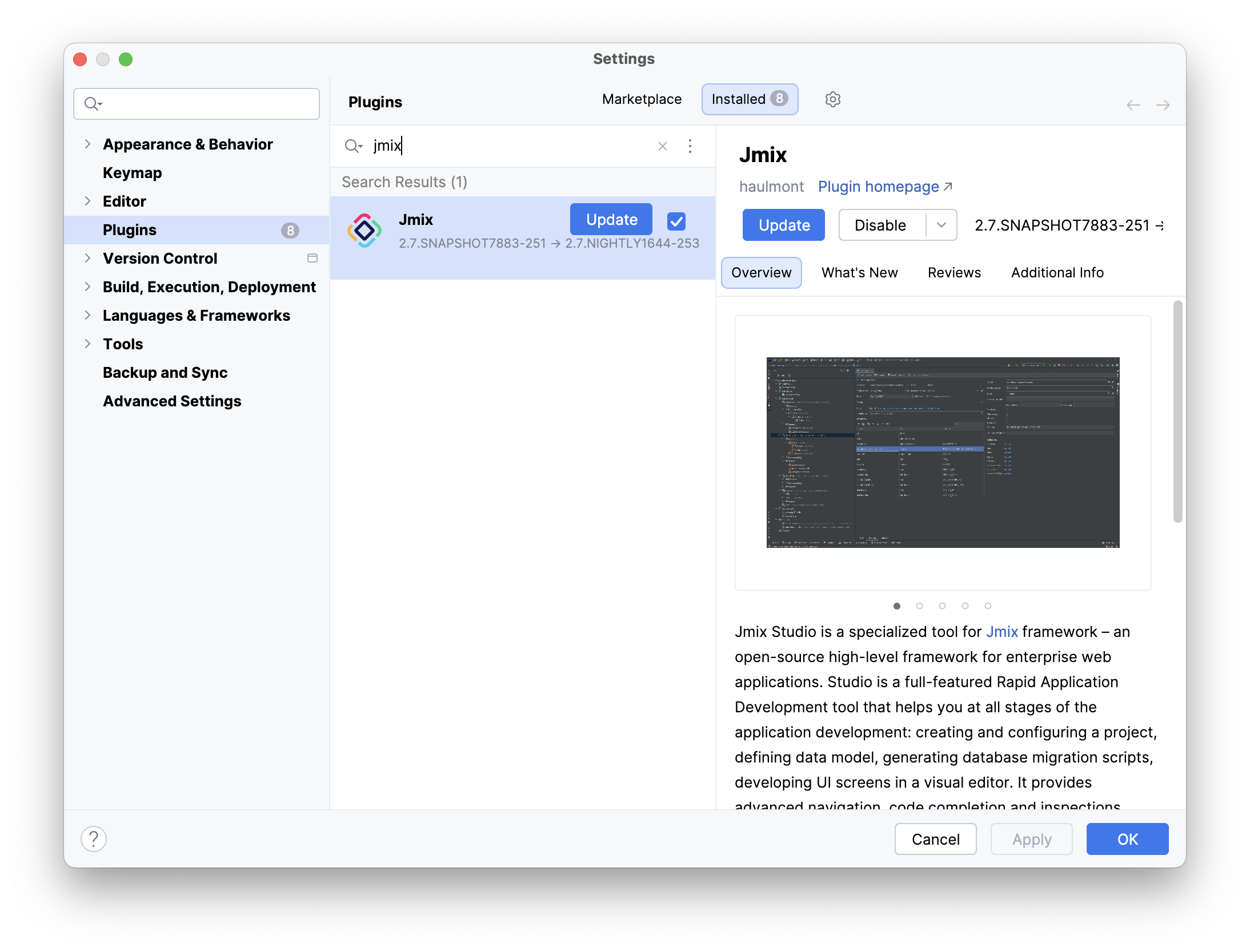 update plugin