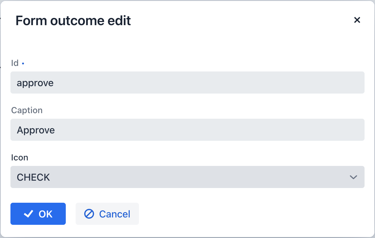 outcomes editor