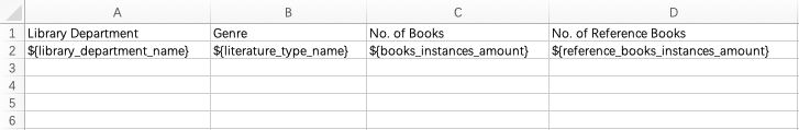 csv template