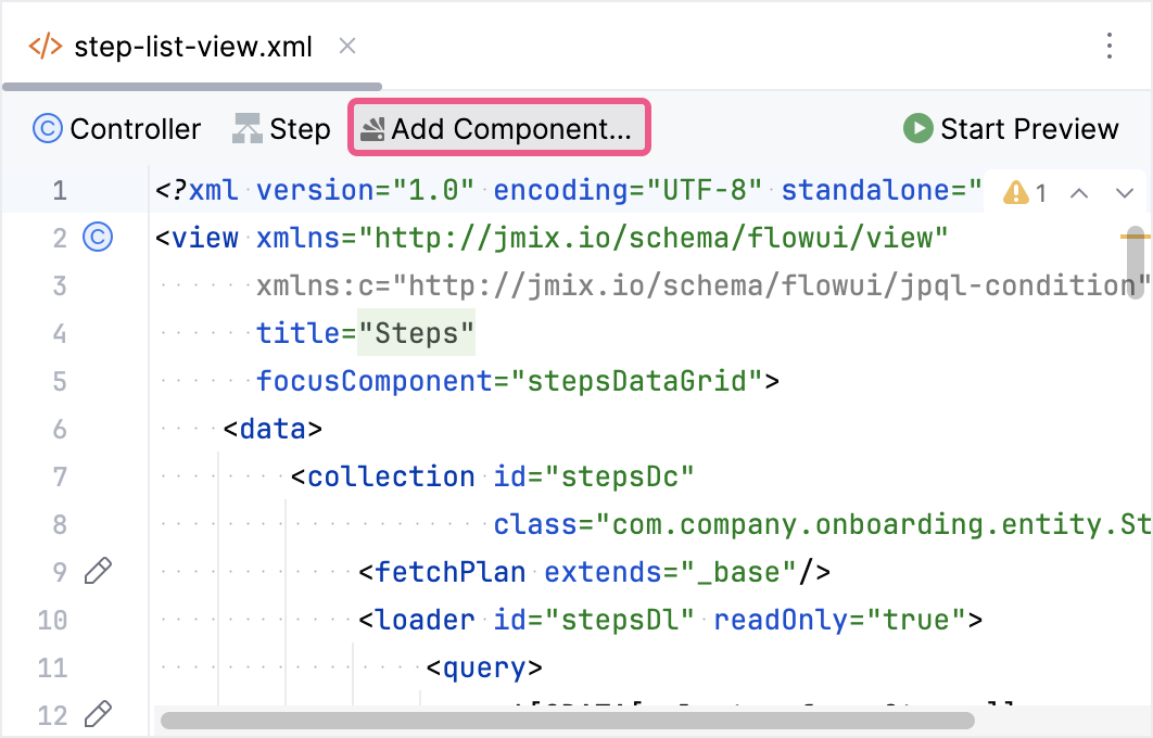 add component method1