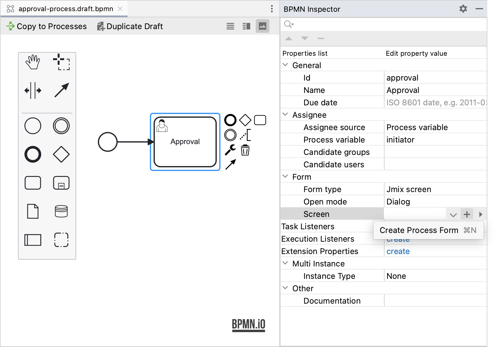 bpm create form