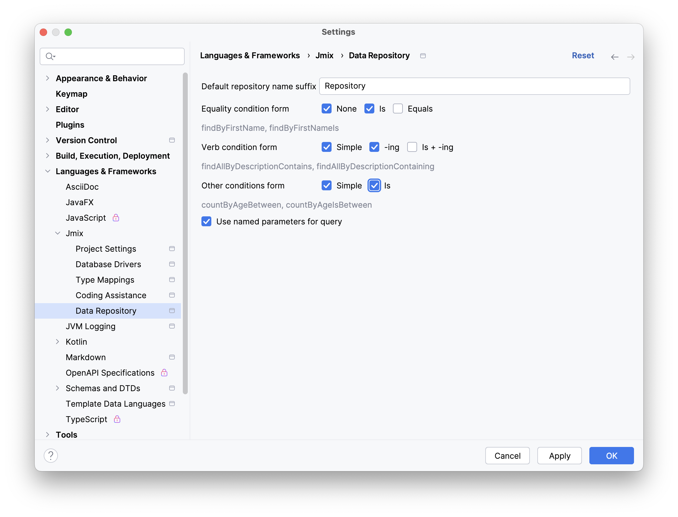 data repository page