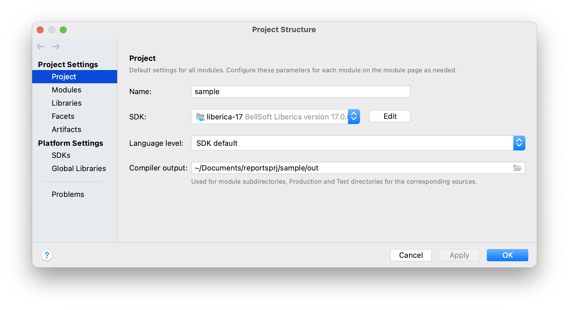 new project structure