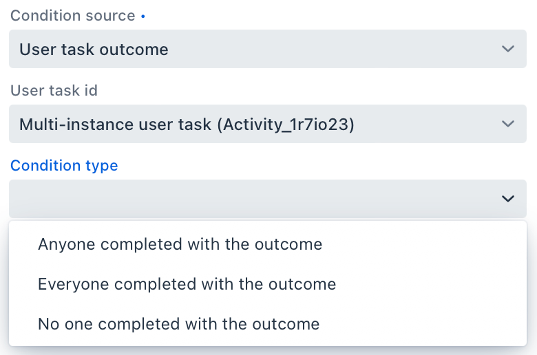 outcome based condition types