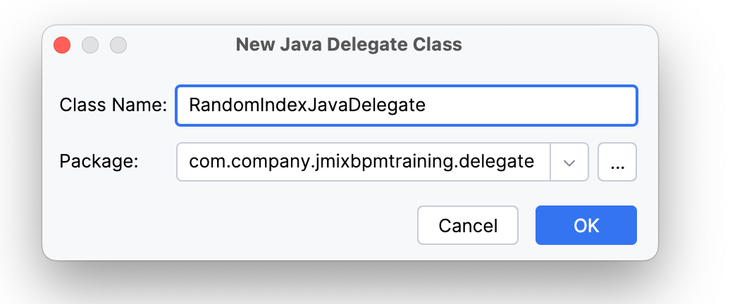 new java delegate