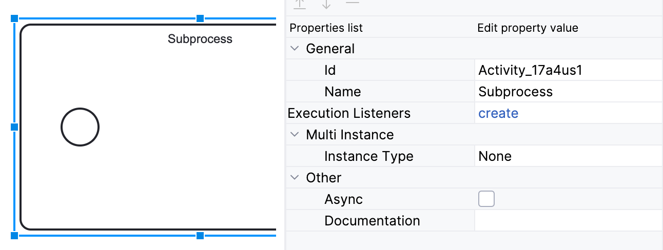 subprocess properties