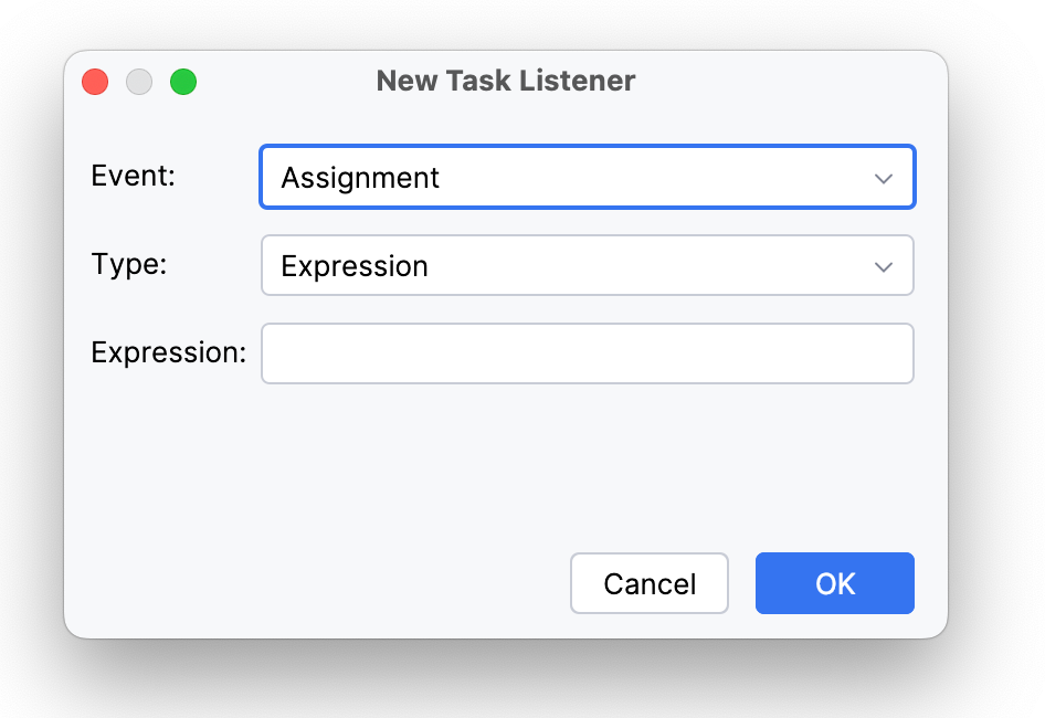 task listener editor