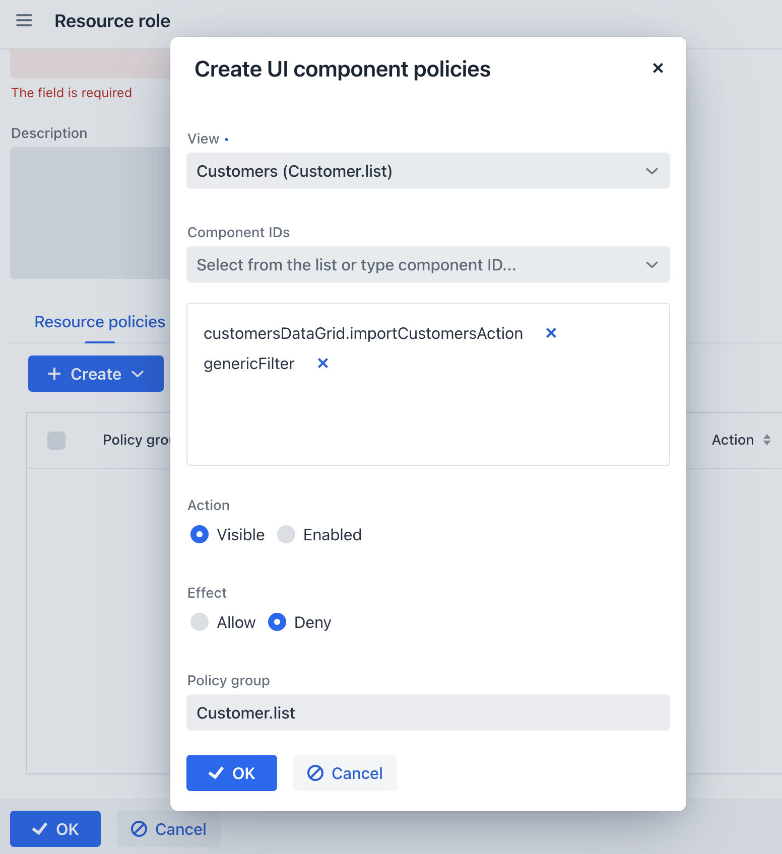 ui component policy