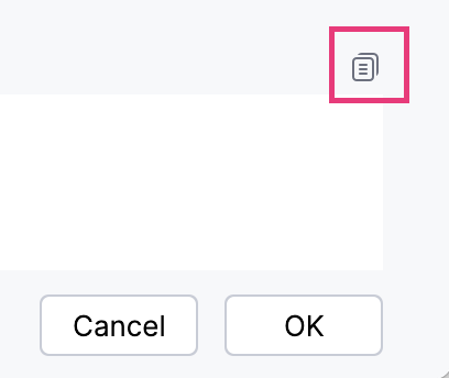 copy query button