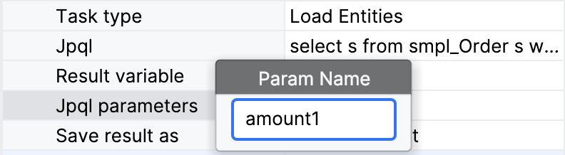 create jpql parameter