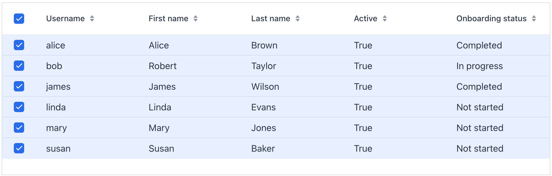 data grid multi select