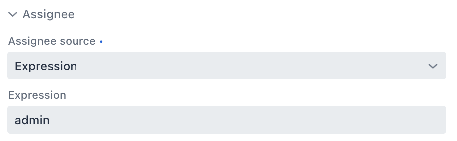 assigne by expression direct