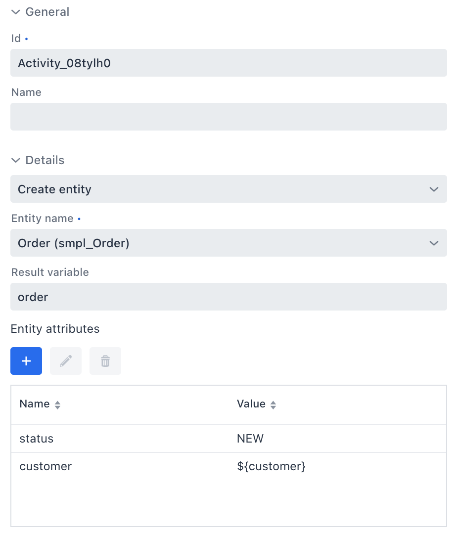 create data task properties