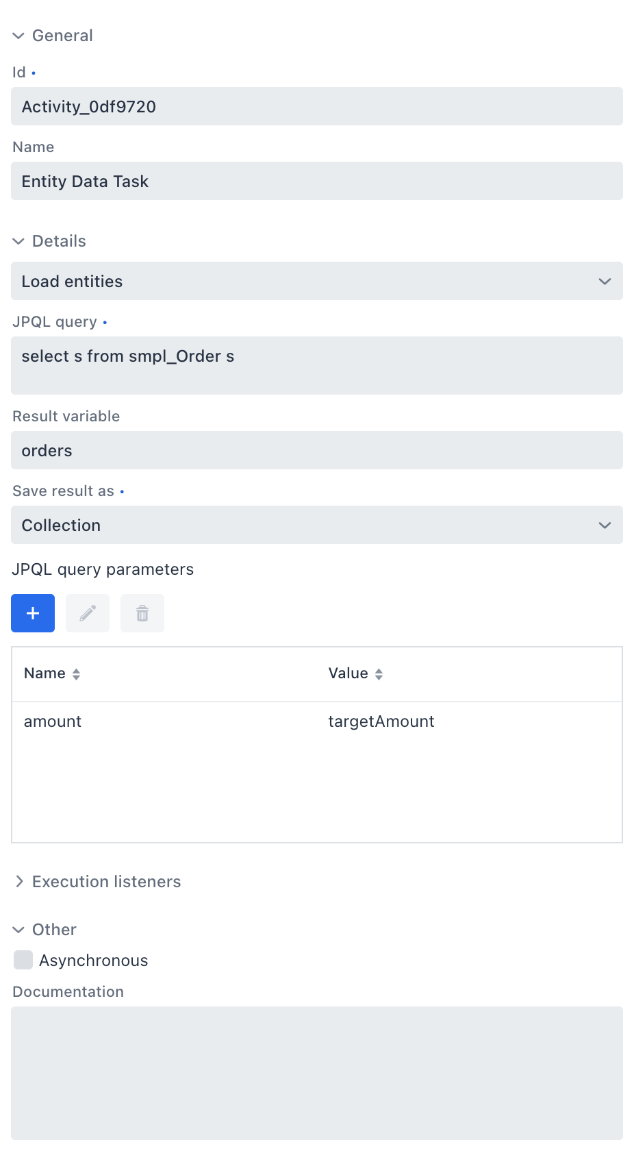 data task properties