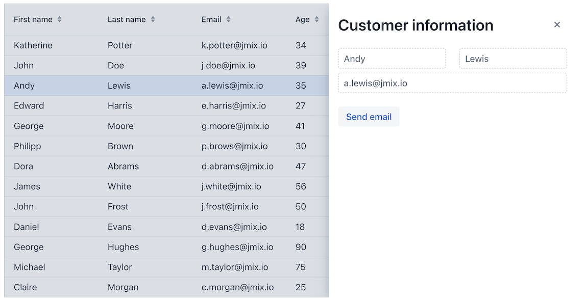 side panel layout basic