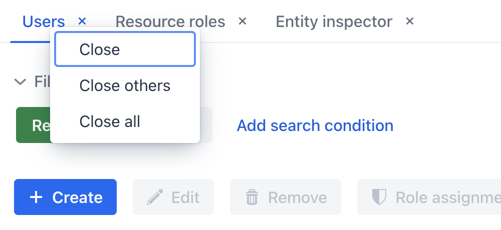 tabsheet context menu