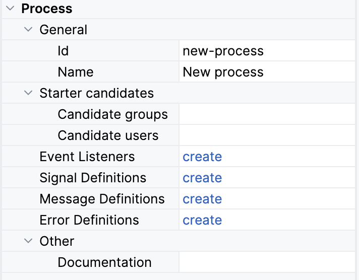 process properties