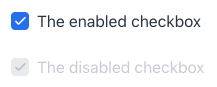 checkbox enable disable