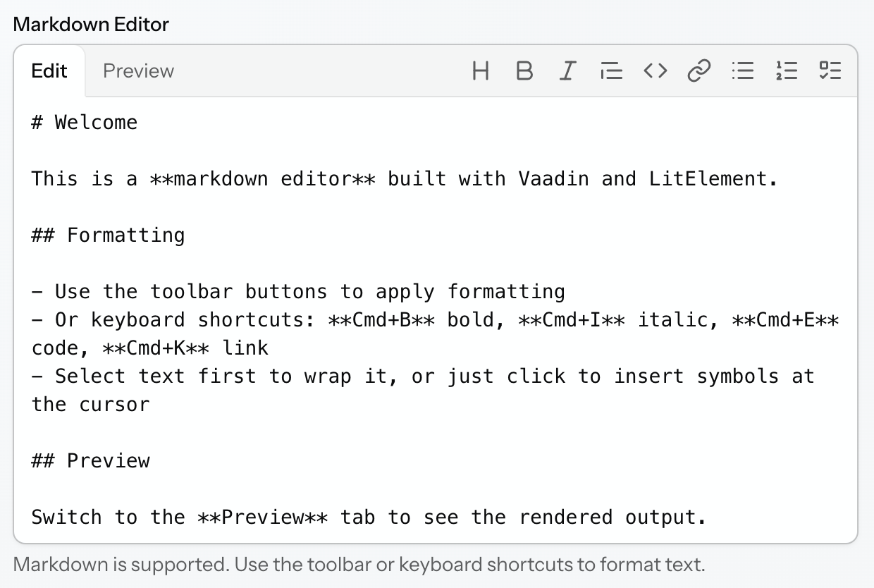 markdown editor