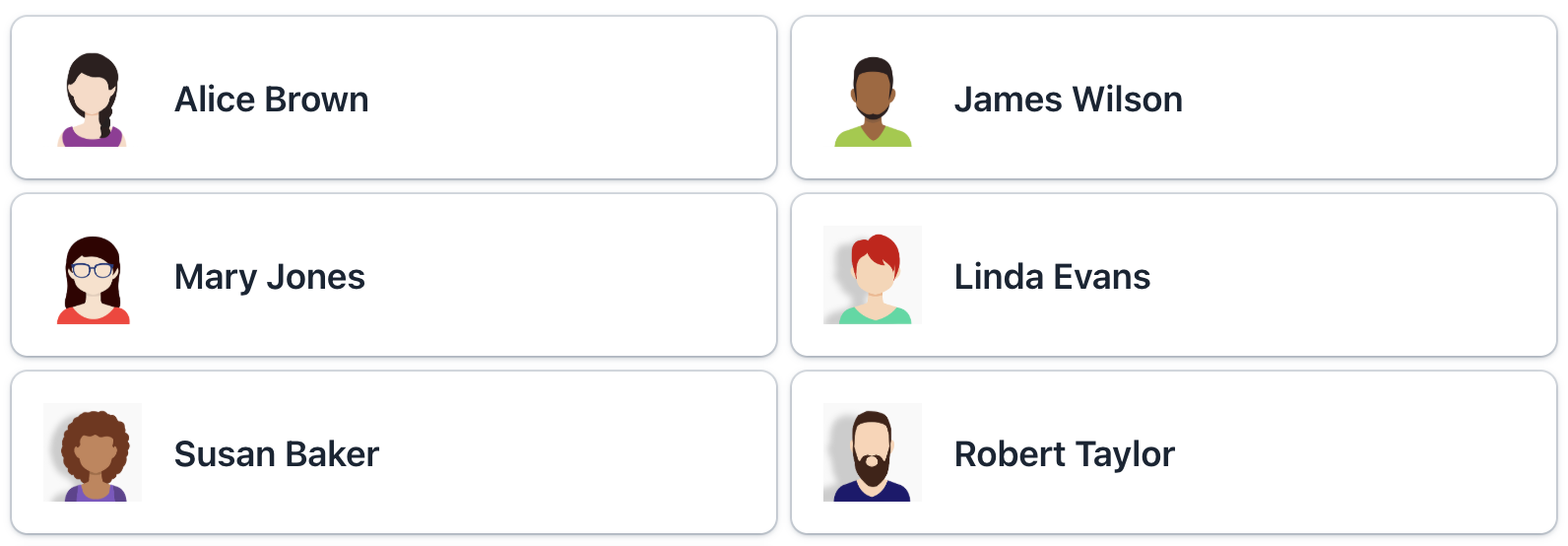 grid layout renderer