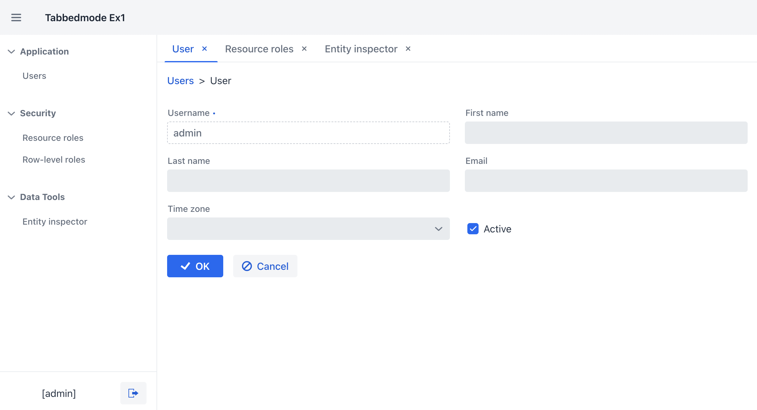 tabbed mode overview